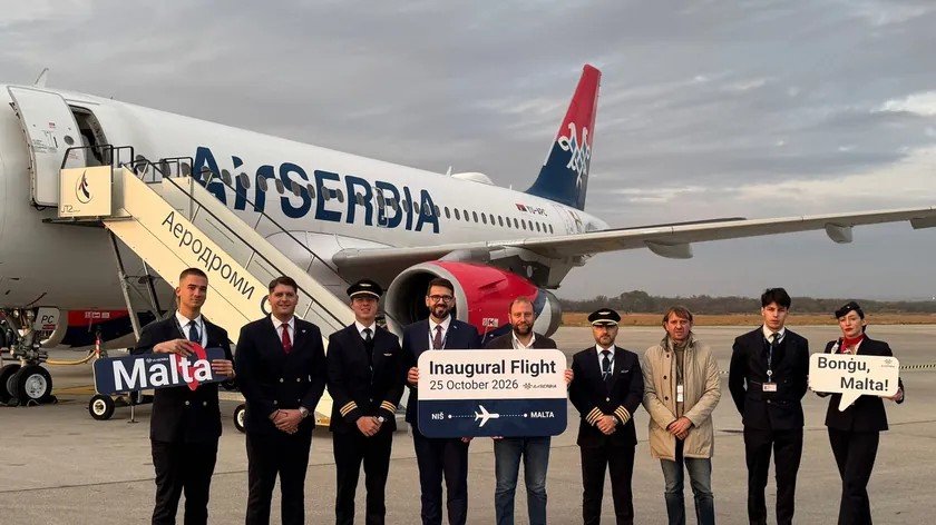Air Serbia, Niš-Malta direkt uçuşlarını başlattı