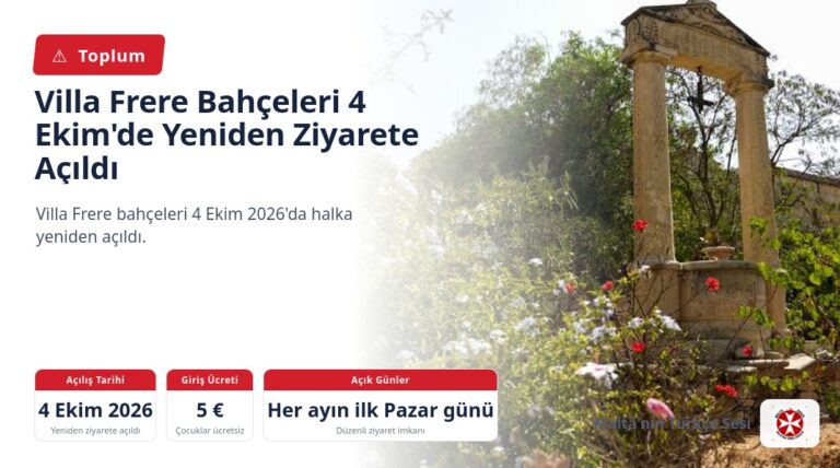 Villa Frere Bahçeleri 4 Ekim’de Yeniden Ziyarete Açıldı