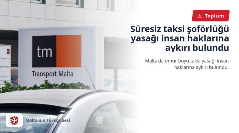 Süresiz taksi şoförlüğü yasağı insan haklarına aykırı bulundu