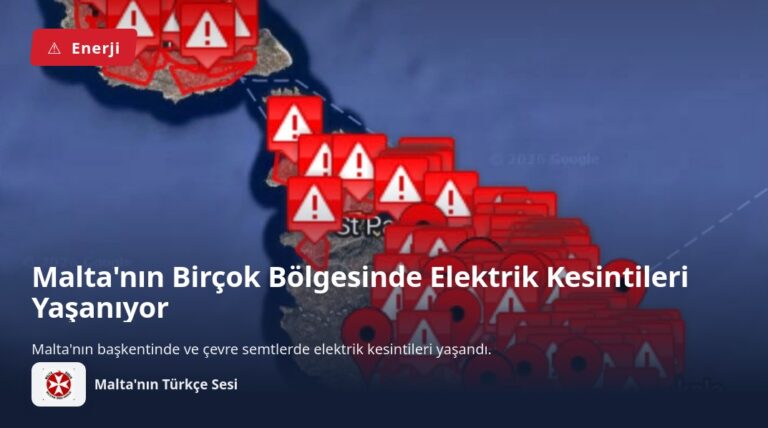 Malta’nın Birçok Bölgesinde Elektrik Kesintileri Yaşanıyor